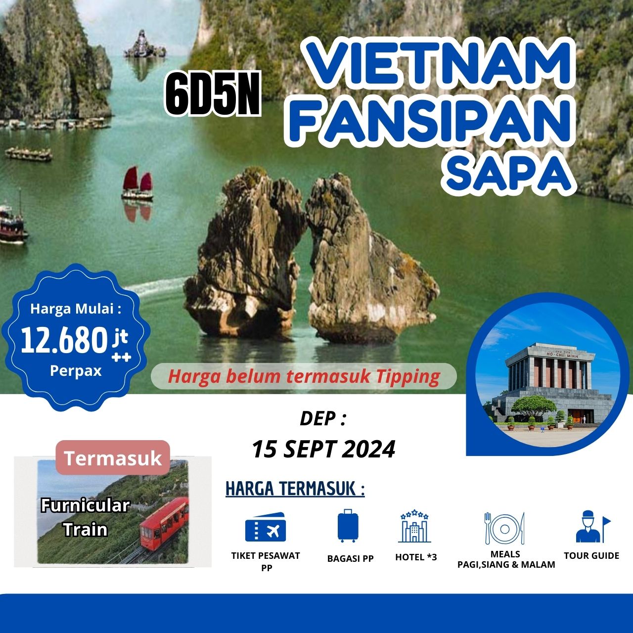 6D5N VIETNAM FANSIPAN SAPA